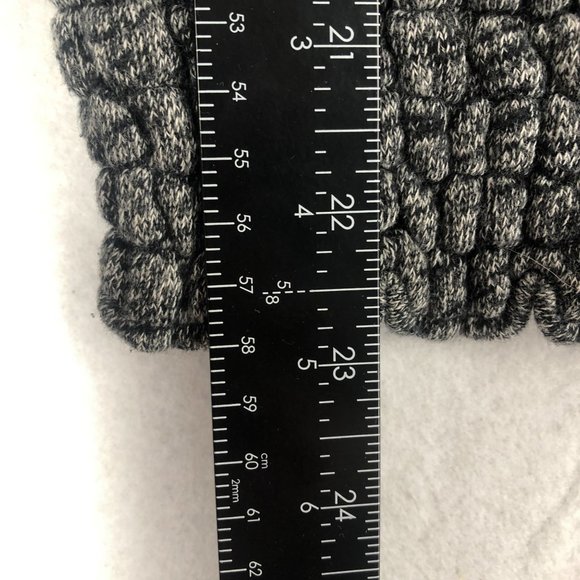 Levi's Women's Size Small Grey Full Zip Long Sleeve Knit Smocked Sweater Jacket - Picture 6 of 11